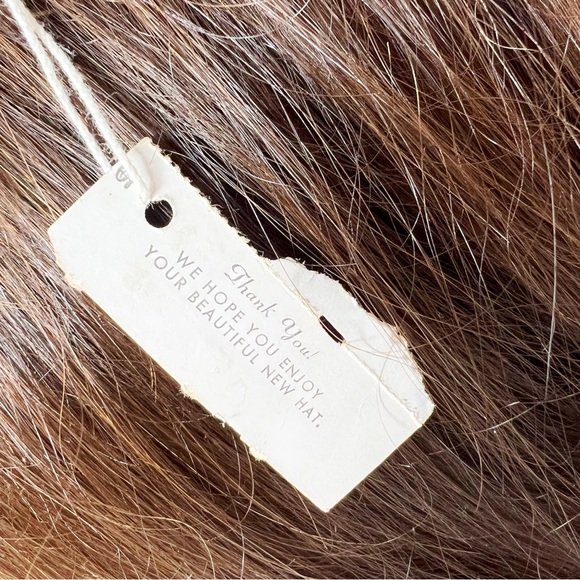 Vintage fascinator hat, mid century netted hat with tag - Picture 8 of 9